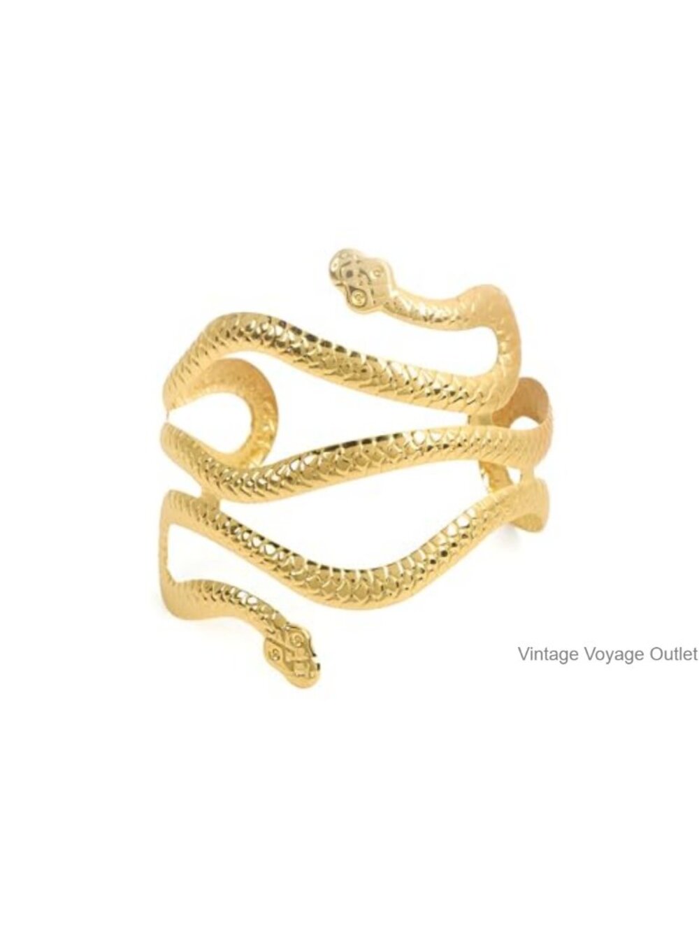 Metal Plated Adjustable Upper Arm Cuff Bracelet Women Minimalist Jewelry